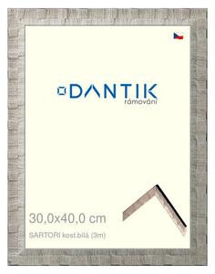 DANTIK rám na obraz 30x40 | SARTORI kost.bílá (Plexi Čiré)