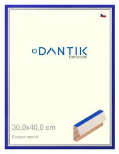 DANTIK rám na obraz 30x40 | EVOQUE modrá (Plexi Čiré)
