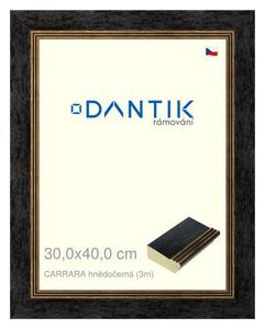 DANTIK rám na obraz 30x40 | CARRARA hnědočerná (Plexi Čiré)