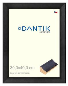 DANTIK rám na obraz 30x40 | Lauren čenomodrá (Plexi Čiré)