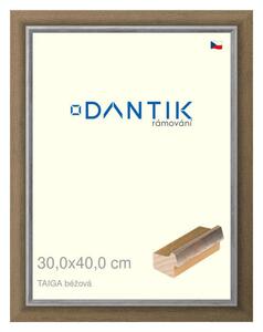 DANTIK rám na obraz 30x40 | TAIGA béžová (Plexi Čiré)