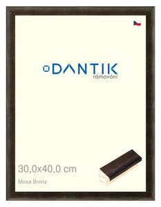 DANTIK rám na obraz 30x40 | Mosa bronz (Plexi Čiré)