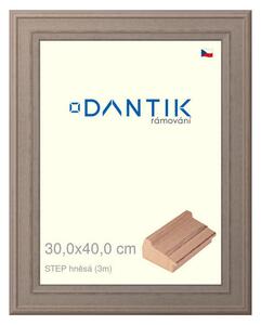 DANTIK rám na obraz 30x40 | STEP hnědá (Plexi Čiré)