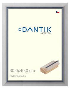 DANTIK rám na obraz 30x40 | RIVIERA modrá (Plexi Čiré)