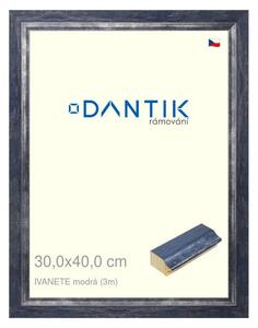 DANTIK rám na obraz 30x40 | IVANETE modrá (Plexi Čiré)
