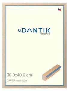 DANTIK rám na obraz 30x40 | CARINA modrá (Plexi Čiré)
