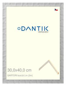 DANTIK rám na obraz 30x40 | SARTORI kost.bí.l.m (Plexi Čiré)