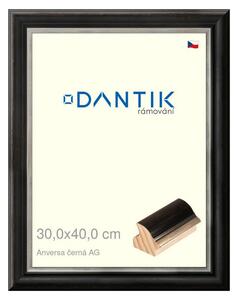 DANTIK rám na obraz 30x40 | ANIVERSA černá AG (Plexi Čiré)