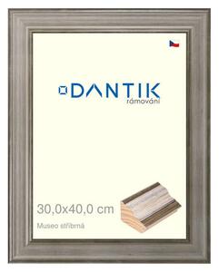 DANTIK rám na obraz 30x40 | Museo stříbrná (Plexi Čiré)