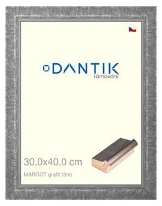 DANTIK rám na obraz 30x40 | MARGOT grafit (Plexi Čiré)
