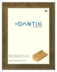 DANTIK rám na obraz 30x40 | Saya Sabbia písková (Plexi Čiré)