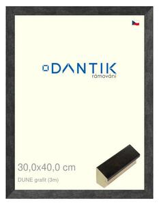DANTIK rám na obraz 30x40 | DUNE grafit (Plexi Čiré)