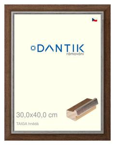 DANTIK rám na obraz 30x40 | TAIGA hnědá (Plexi Čiré)