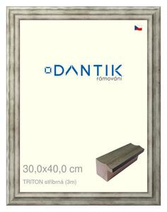 DANTIK rám na obraz 30x40 | TRITON stříbrná (Plexi Čiré)