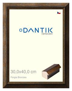 DANTIK rám na obraz 30x40 | Forgia Bronzea (Plexi Čiré)