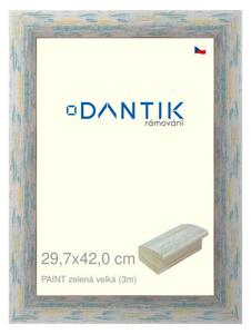 DANTIK rám na obraz 29,7x42 | PAINT zelená velká (Plexi Čiré)