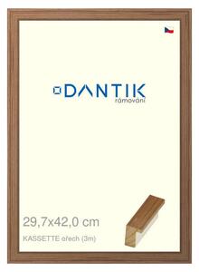 DANTIK rám na obraz 29,7x42 | KASSETTE ořech (Plexi Čiré)