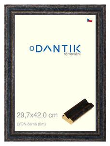 DANTIK rám na obraz 29,7x42 | LYON černá (Plexi Čiré)