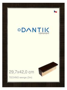 DANTIK rám na obraz 29,7x42 | TECHNO wenge (Plexi Čiré)