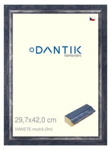 DANTIK rám na obraz 29,7x42 | IVANETE modrá (Plexi Čiré)