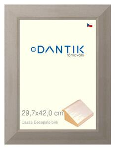 DANTIK rám na obraz 29,7x42 | Caa Decapato bílá (Plexi Čiré)