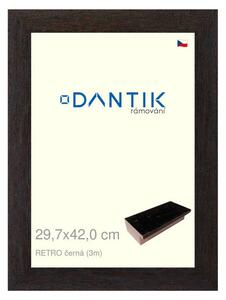 DANTIK rám na obraz 29,7x42 | RETRO černá (Plexi Čiré)