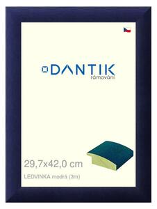 DANTIK rám na obraz 29,7x42 | LEDVINKA modrá (Plexi Čiré)