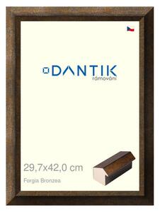 DANTIK rám na obraz 29,7x42 | Forgia Bronzea (Plexi Čiré)