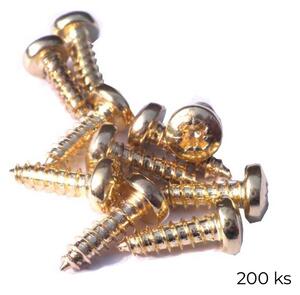 Vrut zlatý ocel 3,5x13 mm (200ks)