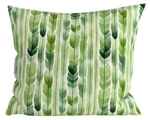 Polybavlnená obliečka na vankúš GREEN TREES POLY 45x45 cm, zelená