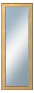 DANTIK - Zrkadlo v rámu, rozmer s rámom 50x140 cm z lišty TOOTH zlatá (2778)