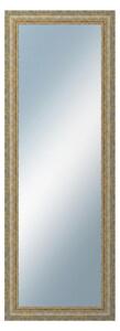 DANTIK - Zrkadlo v rámu, rozmer s rámom 50x140 cm z lišty ZVRATNÁ bielozlatá plast (3067)