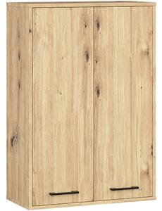 Ak furniture Závesná kúpeľňová skrinka Fin W64 64 cm dub artisan