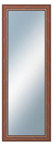DANTIK - Zrkadlo v rámu, rozmer s rámom 50x140 cm z lišty ANGLIE hnedá (561)