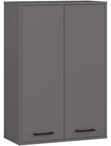 Ak furniture Závesná kúpeľňová skrinka Fin W64 64 cm grafit