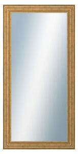 DANTIK - Zrkadlo v rámu, rozmer s rámom 60x120 cm z lišty HRAD zlatá patina (2822)