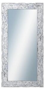 DANTIK - Zrkadlo v rámu, rozmer s rámom 60x120 cm z lišty Travertino strieborné (2893)