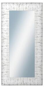 DANTIK - Zrkadlo v rámu, rozmer s rámom 60x120 cm z lišty SAUDEK biela čierne čiary (2512)