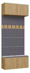 TP Living Předsíňová stěna HAGA 2W 100 cm dub Artisan