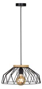 Visiaca lampa Trex Typ 2 - čierna / prírodná