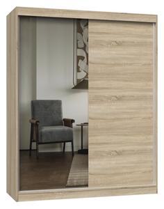 TP Living Šatní skříň se zrcadlem Iga 160 cm dub Sonoma