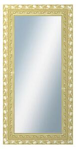 DANTIK - Zrkadlo v rámu, rozmer s rámom 60x120 cm z lišty ROKOKO zlatá hádzaná (2882)