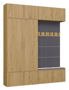 TP Living Předsíňová stěna Haga 2Sz2W 200 cm dub Artisan