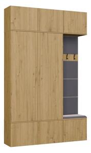 TP Living Předsíňová stěna Haga 2Sz1W 150 cm dub Artisan