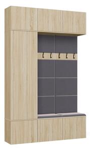 TP Living Předsíňová stěna Haga 1Sz2W 150 cm dub Sonoma
