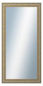 DANTIK - Zrkadlo v rámu, rozmer s rámom 60x120 cm z lišty ZVRATNÁ bielozlatá plast (3067)
