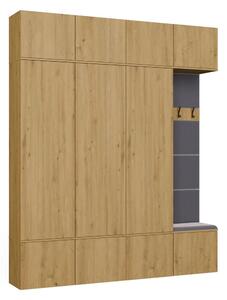 TP Living Předsíňová stěna Haga 3Sz1W 200 cm dub Artisan