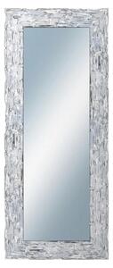 DANTIK - Zrkadlo v rámu, rozmer s rámom 50x120 cm z lišty Travertino strieborné (2893)
