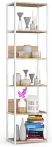 Ak furniture Regál LOFT 50 cm bílý/dub sonoma