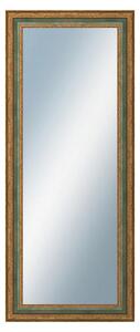DANTIK - Zrkadlo v rámu, rozmer s rámom 50x120 cm z lišty HRAD zelená (3005)
